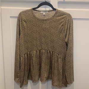 Long sleeve baby doll tee